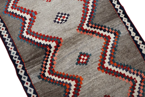 179x122 cm Gabeh Tribal Wool Rugs Hand Knotted Beige Brown - Rugoutlet