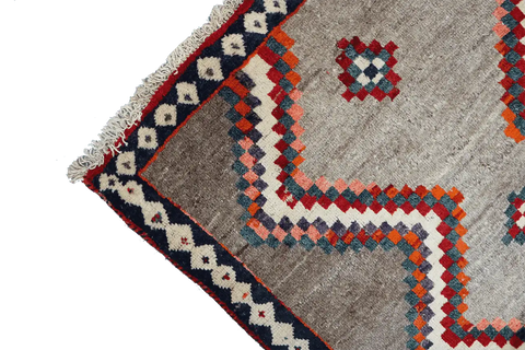 179x122 cm Gabeh Tribal Wool Rugs Hand Knotted Beige Brown - Rugoutlet