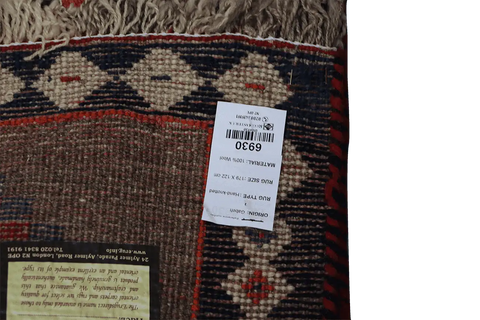 179x122 cm Gabeh Tribal Wool Rugs Hand Knotted Beige Brown - Rugoutlet