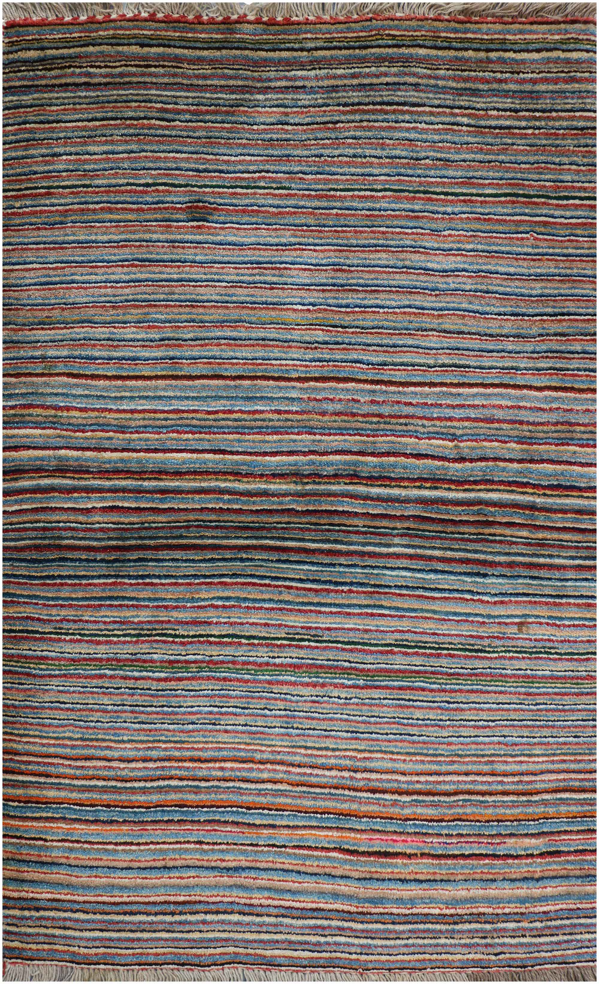 155 x 106 cm Gabbeh Tribal Wool Rugs Handmade Multi-coloured - Rugoutlet