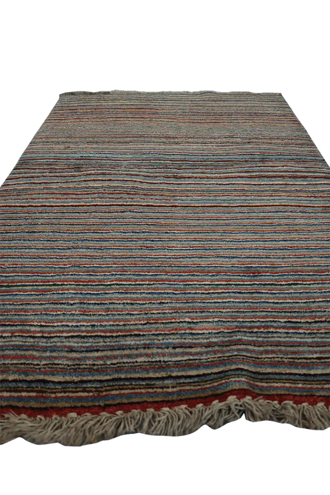155 x 106 cm Gabbeh Tribal Wool Rugs Handmade Multi-coloured - Rugoutlet