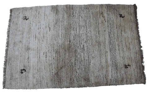 165 x 107 cm (5.41 x 3.51 ft) Gabbeh Tribal Wool Rugs Hand Knotted Brown Coloured - Rugoutlet