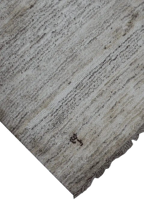 165 x 107 cm (5.41 x 3.51 ft) Gabbeh Tribal Wool Rugs Hand Knotted Brown Coloured - Rugoutlet