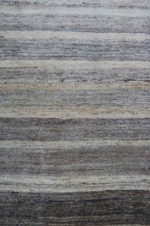 142 x 102 cm Gabbeh Tribal Wool Rugs Handcrafted Grey Colour - Rugoutlet