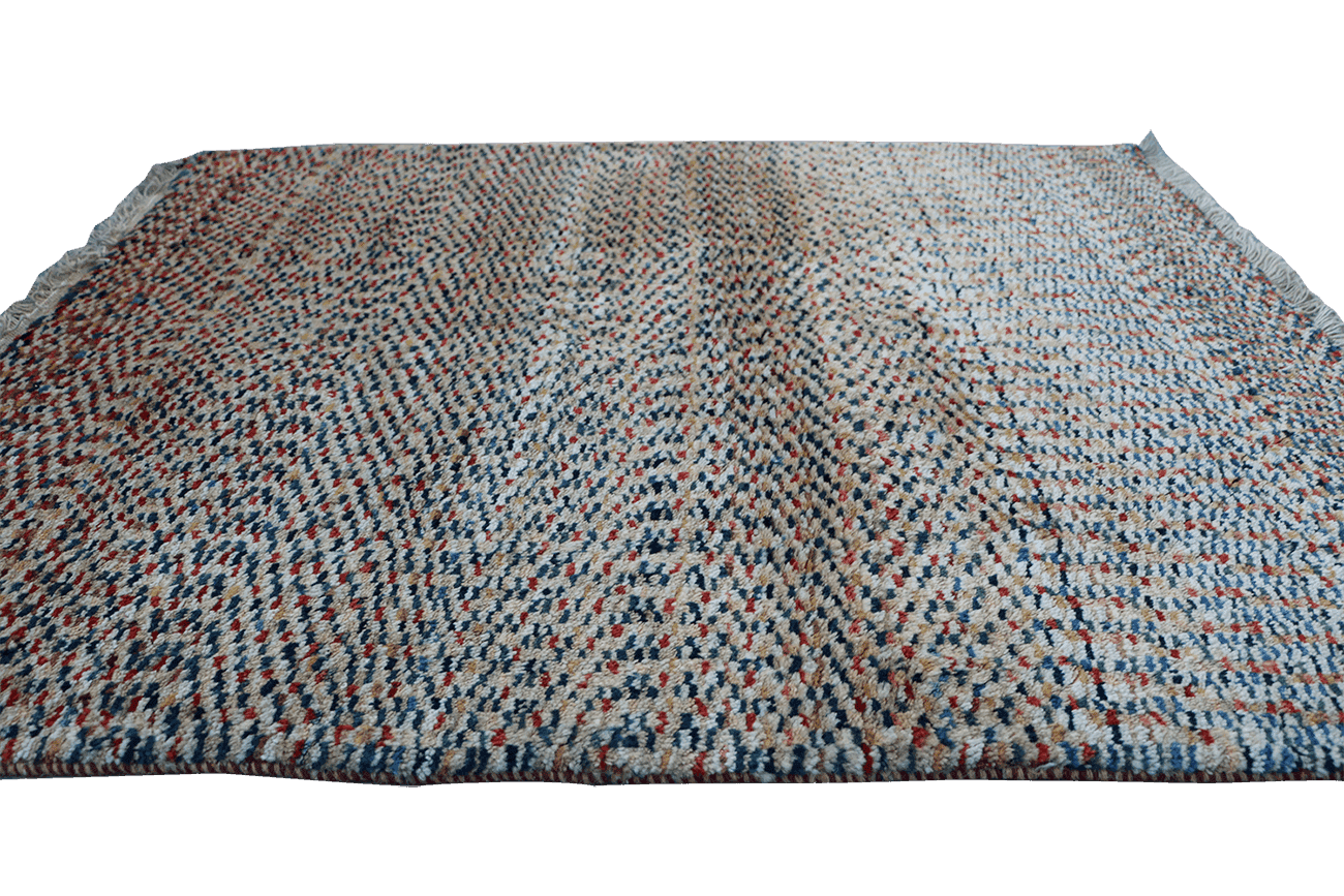 130 x 105 cm Multi-coloured Contemporary Persian Gabbeh handmade Qashqai Tribal rug - Rugoutlet