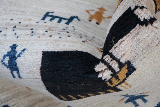 103 x 95 cm Gabbeh Tribal Wool Rug