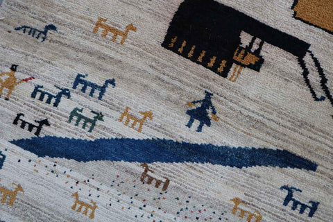 103 x 95 cm Gabbeh Tribal Wool Rug - Rugoutlet