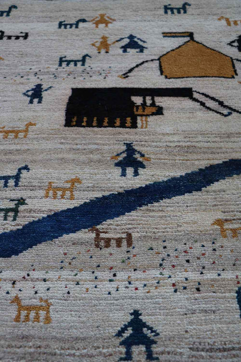 103 x 95 cm Gabbeh Tribal Wool Rug - Rugoutlet