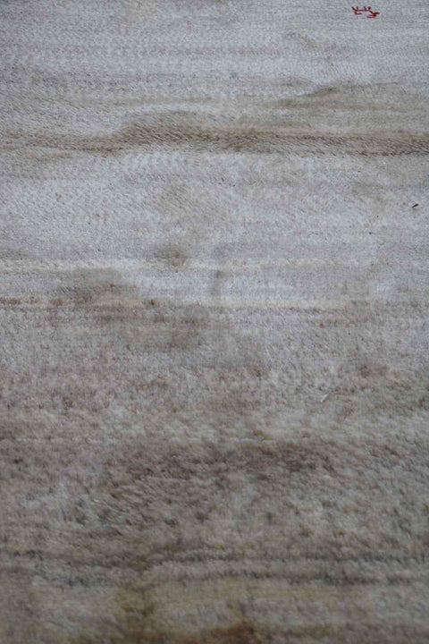 156 x 98 cm Gabbeh Tribal Wool Rugs Handmade Brown Colour - Rugoutlet