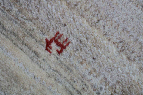156 x 98 cm Gabbeh Tribal Wool Rugs Handmade Brown Colour - Rugoutlet
