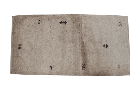 139 x 71 cm Gabbeh Wool Rugs Handcrafted Brown - Rugoutlet