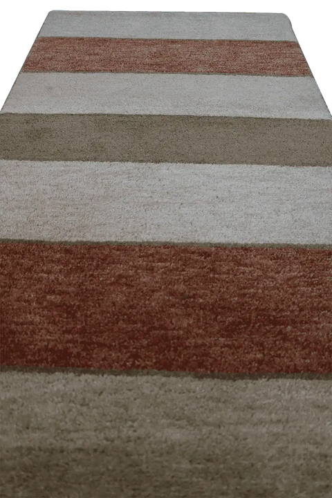 143 x 74 cm Gabbeh Tribal Wool Rugs Handmade Beige Brown - Rugoutlet