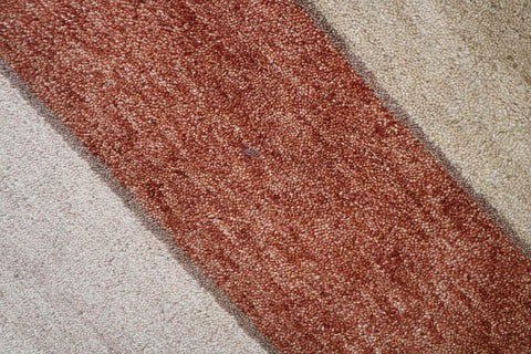 143 x 74 cm Gabbeh Tribal Wool Rugs Handmade Beige Brown - Rugoutlet