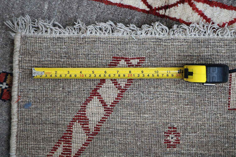 143 x 103 cm Gabbeh Tribal Wool Rugs Handmade Grey Colour - Rugoutlet