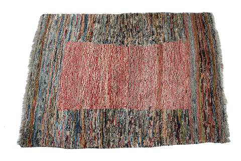 120x90 cm Handmade Tribal Gabbeh multi-coloured wool rug - Rugoutlet