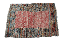 120x90 cm Handmade Tribal Gabbeh multi-coloured wool rug
