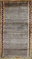 170 x 100 (5.58 x 3.28 ft) cm Gabbeh Tribal Wool Rugs Hand Knotted Grey Cololur - Rugoutlet