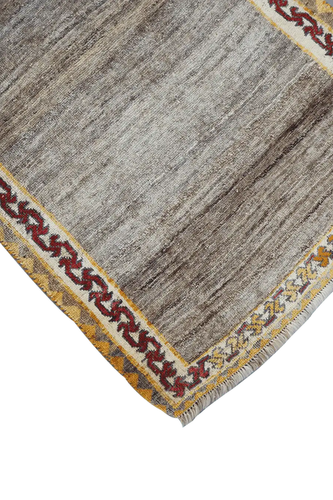 170 x 100 (5.58 x 3.28 ft) cm Gabbeh Tribal Wool Rugs Hand Knotted Grey Cololur - Rugoutlet
