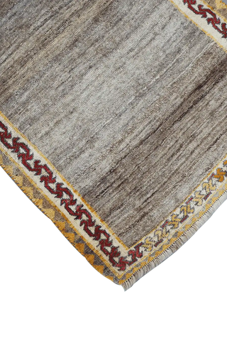 170 x 100 (5.58 x 3.28 ft) cm Gabbeh Tribal Wool Rugs Hand Knotted Grey Cololur - Rugoutlet
