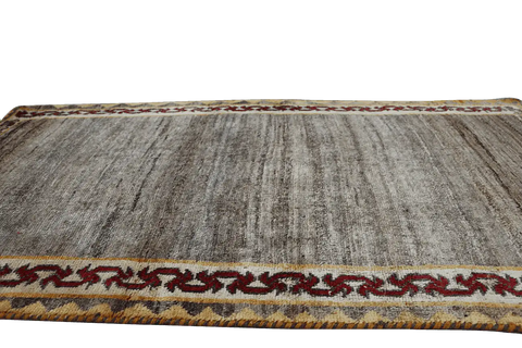 170 x 100 (5.58 x 3.28 ft) cm Gabbeh Tribal Wool Rugs Hand Knotted Grey Cololur - Rugoutlet