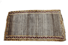 170 x 100 (5.58 x 3.28 ft) cm Gabbeh Tribal Wool Rugs Hand Knotted Grey Cololur - Rugoutlet