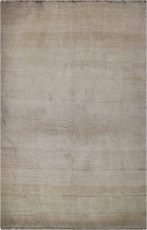 180 x 125 cm (5.91 x 4.10 ft) Gabbeh Tribal Wool Rugs Hand Knotted Beige Colour - Rugoutlet