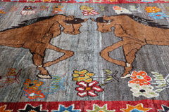 Gabbeh Tribal Wool Rug 224 x 120 cm (7.35 x 3.94 ft)