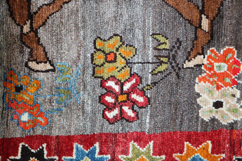 Gabbeh Tribal Wool Rug 224 x 120 cm (7.35 x 3.94 ft)
