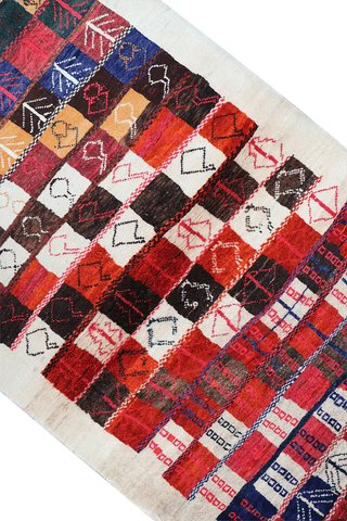 168 x 97 cm (5.51 x 3.18 ft) Gabbeh Tribal Wool Rugs Hand Knotted Multi-Coloured - Rugoutlet