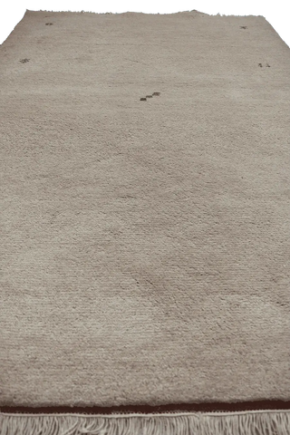 187 x 123 cm Gabbeh Tribal Wool Rug Hand-Knotted Beige Colour - Rugoutlet