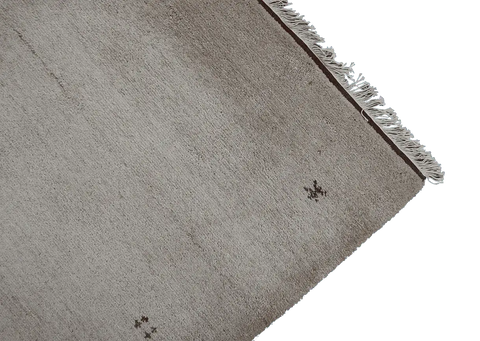 187 x 123 cm Gabbeh Tribal Wool Rug Hand-Knotted Beige Colour - Rugoutlet
