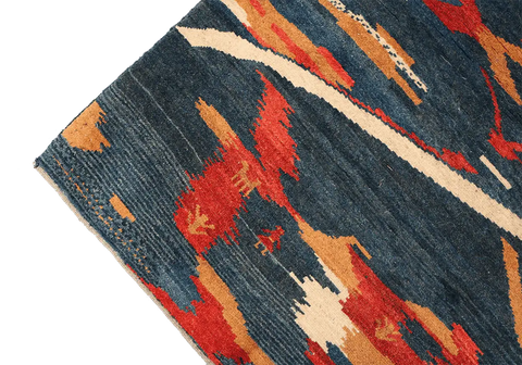163 x 110 cm Gabbeh Tribal Wool Rugs Handmade Beige Grey Colour - Rugoutlet