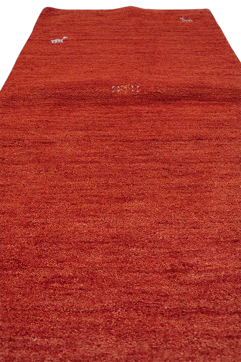 155 x 84 cm Gabbeh Tribal Wool Rugs Handmade Red Colour - Rugoutlet