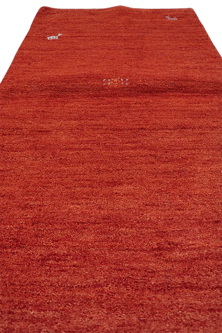 155 x 84 cm Gabbeh Tribal Wool Rugs Handmade Red Colour - Rugoutlet