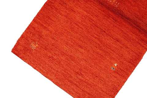 155 x 84 cm Gabbeh Tribal Wool Rugs Handmade Red Colour - Rugoutlet