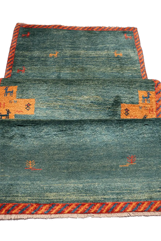 A Gabbeh Tribal Wool Rug