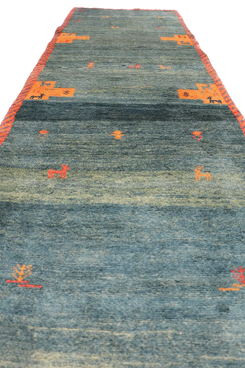 A Gabbeh Tribal Wool Rug