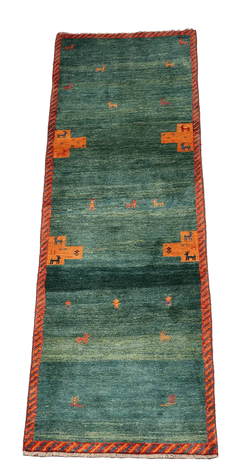 A Gabbeh Tribal Wool Rug