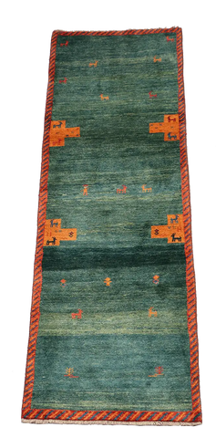 A Gabbeh Tribal Wool Rug