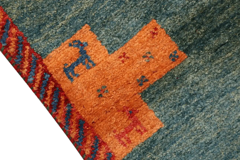 A Gabbeh Tribal Wool Rug