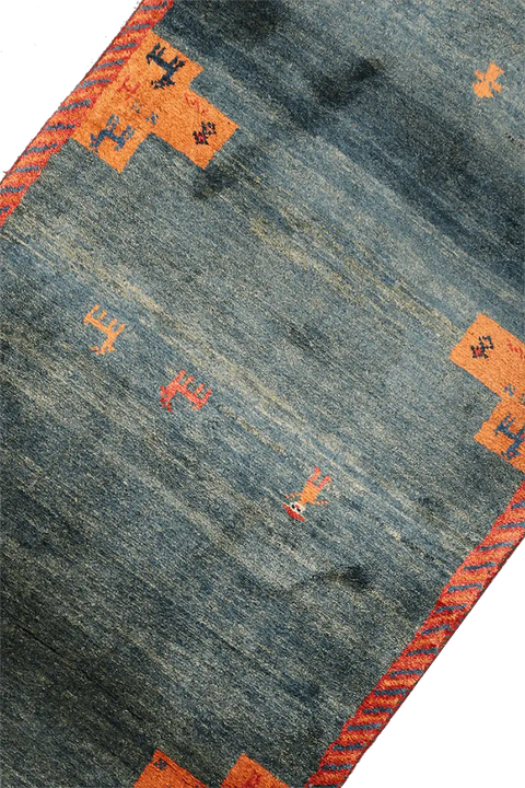 A Gabbeh Tribal Wool Rug