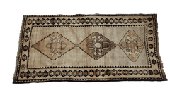 192 x 122 cm Gabbeh Tribal Wool Rug Hand-Knotted Beige Colour - Rugoutlet