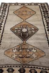 192 x 122 cm Gabbeh Tribal Wool Rug Hand-Knotted Beige Colour - Rugoutlet