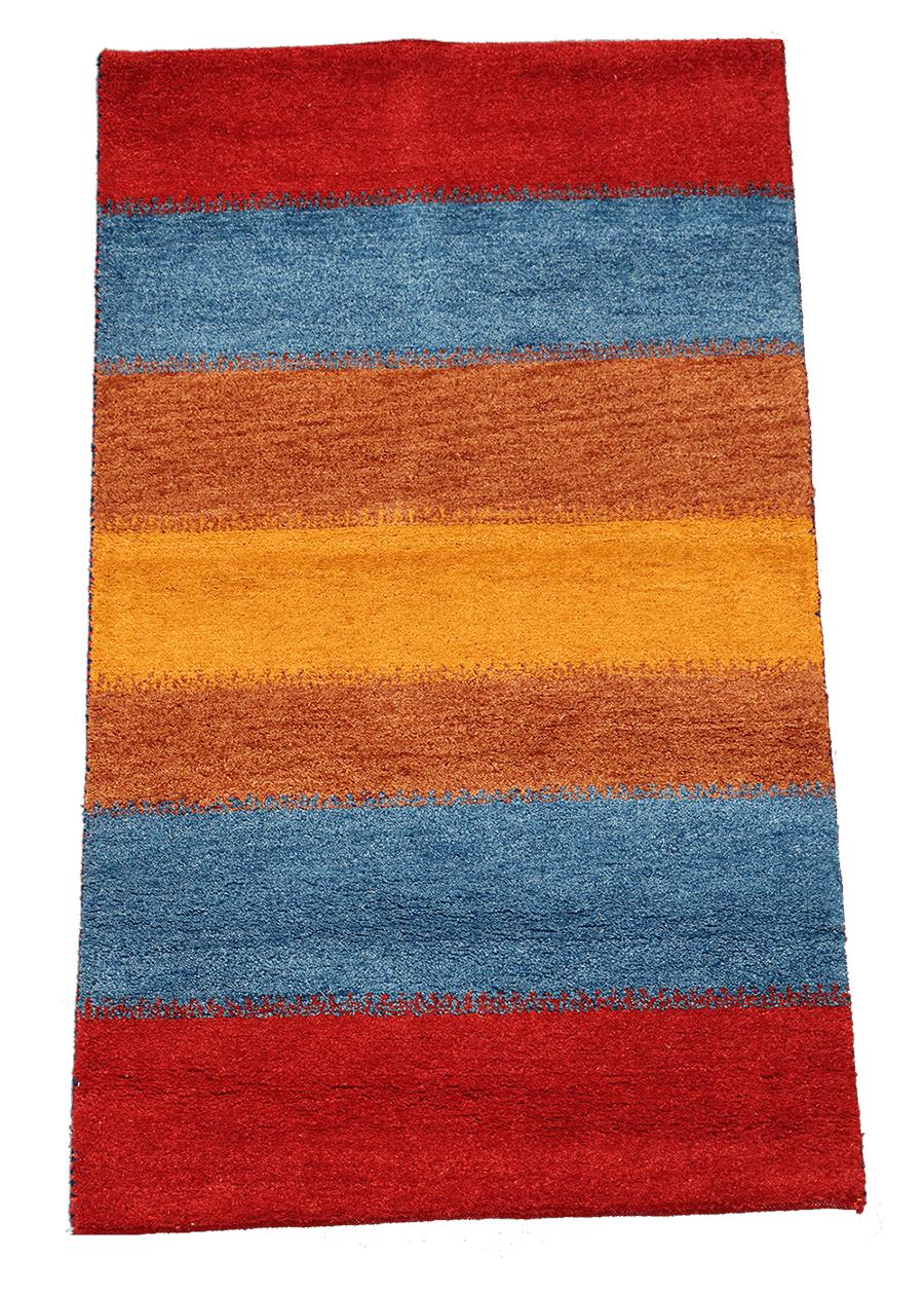 162 x 93 cm Gabbeh Tribal Wool Rugs Handmade Multi Coloured - Rugoutlet