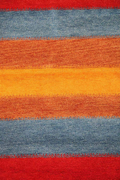 162 x 93 cm Gabbeh Tribal Wool Rugs Handmade Multi Coloured - Rugoutlet
