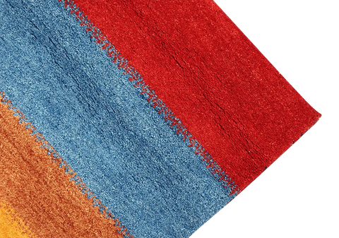 162 x 93 cm Gabbeh Tribal Wool Rugs Handmade Multi Coloured - Rugoutlet