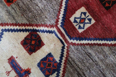 168 x 112 cm (5.51 x 3.67 ft) Gabbeh Tribal Wool Rugs Handmade Brown Coloured - Rugoutlet