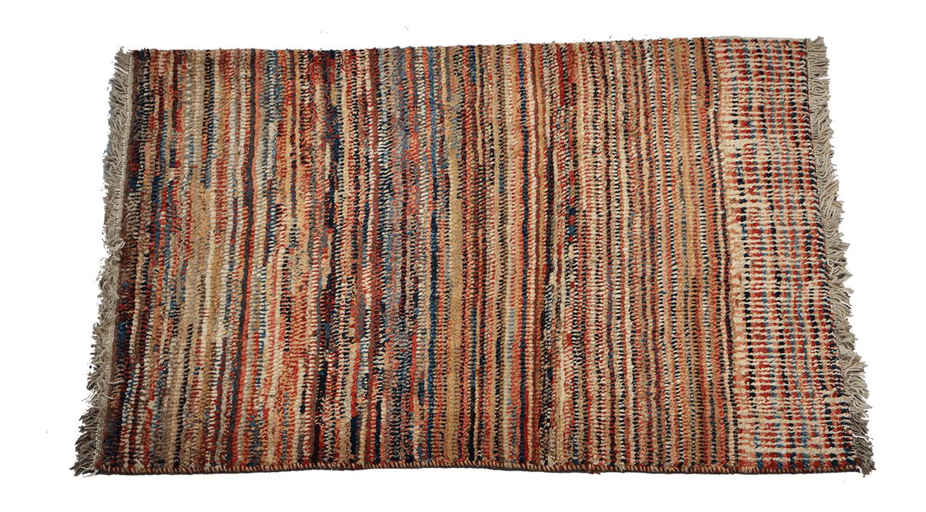 125x100 cm Multi-coloured Tribal wool Gabbeh rug - Rugoutlet