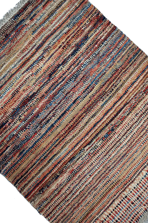 125x100 cm Multi-coloured Tribal wool Gabbeh rug - Rugoutlet