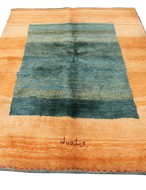 200 x 153 cm Gabbeh Tribal Wool Rug Hand-Knotted Grey Brown Colour - Rugoutlet